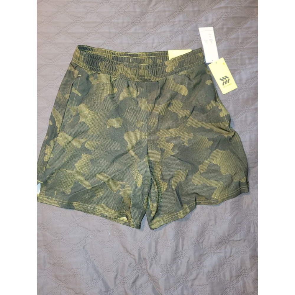 Men's All in Motion S Green Camo Athletic Shorts